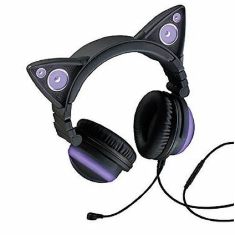 Brookstone wired cat ear headphones (gaming)